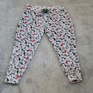 Cynthis Rowley Sleepwear weiner Dog Festive Patterned Sleep Pants Xl